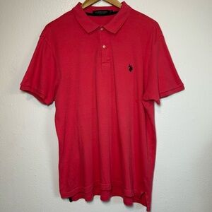 S. Polo Assn. men's short-sleeve polo shirt in a shade of pink